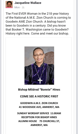 Bishop Hines visits Goodwin